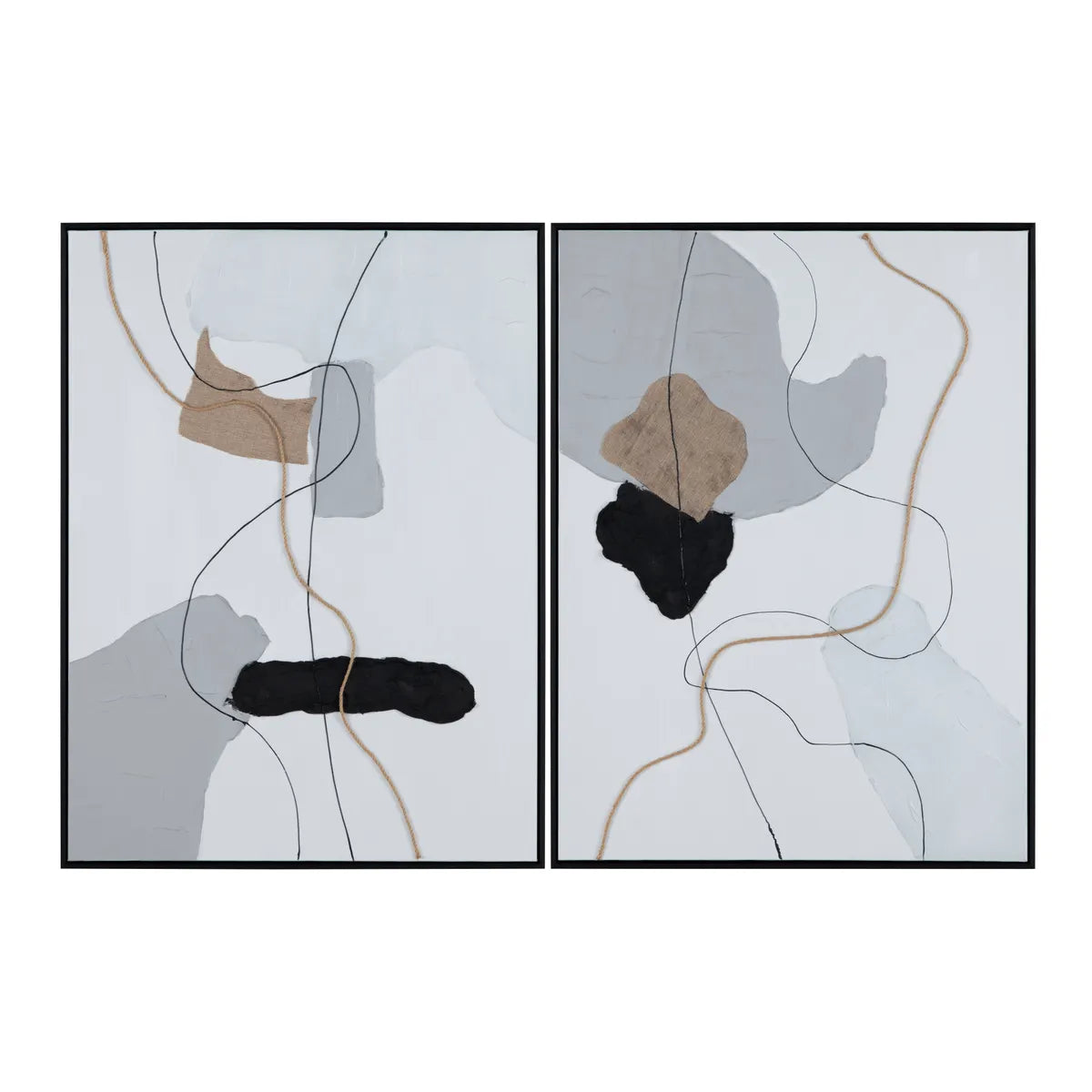 Crestview Collection Kearney High- Modern Wall Art ~ Set Of 2 - Image 1