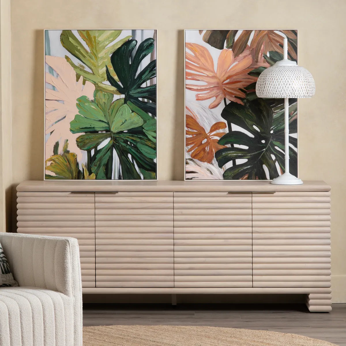 Crestview Collection Exotica Vibrant Wall Art ~ Set Of 2 - Image 1