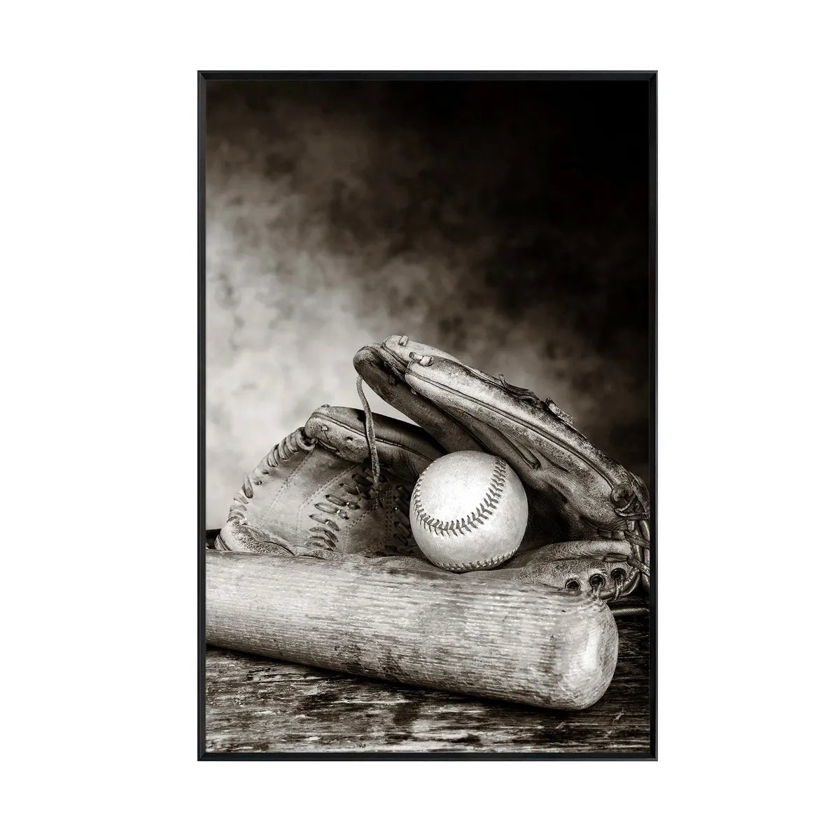 Crestview Collection Strike Black And White Wall Art - Image 2