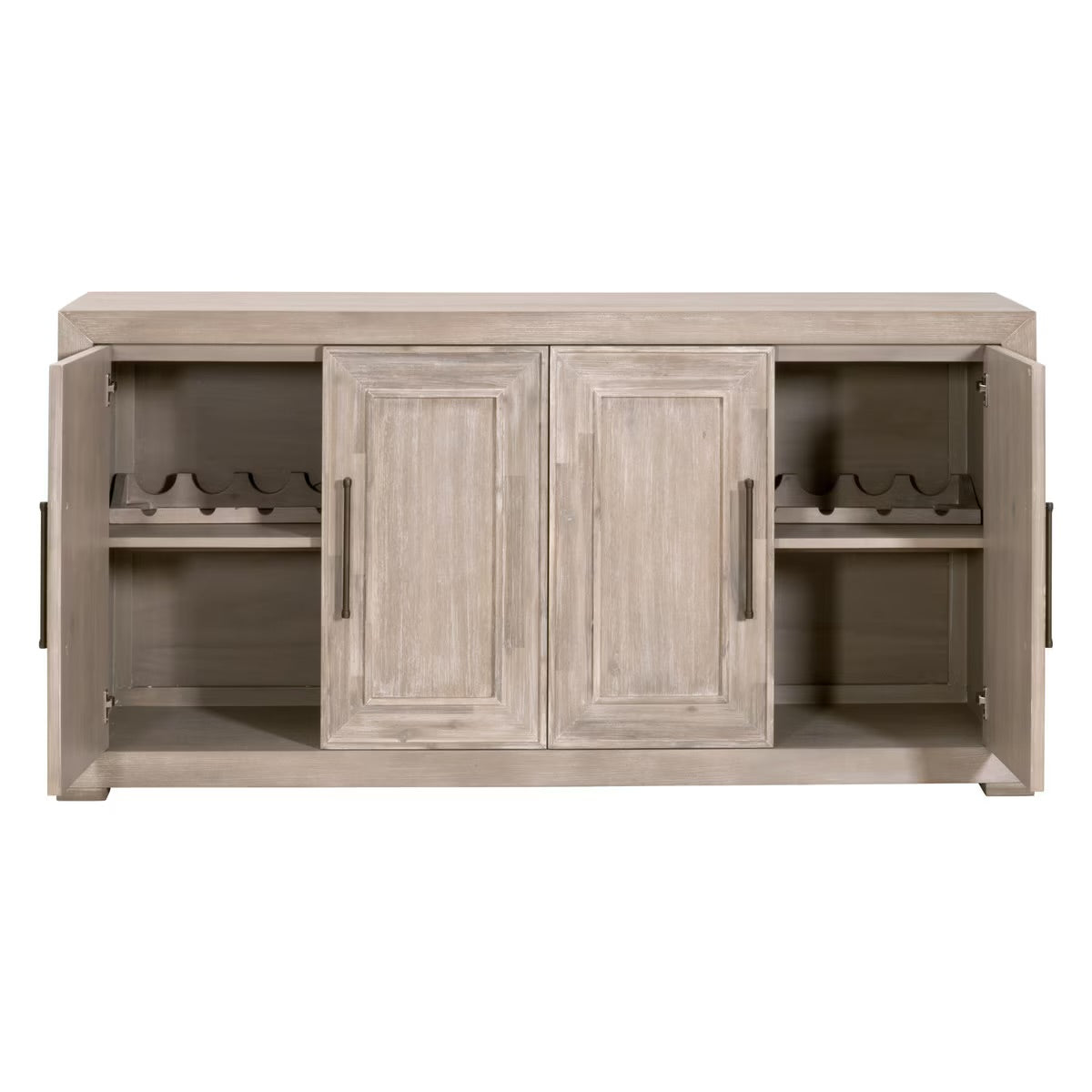 Essentials For Living Hunter Natural Gray Acacia Media Sideboard - Image 2