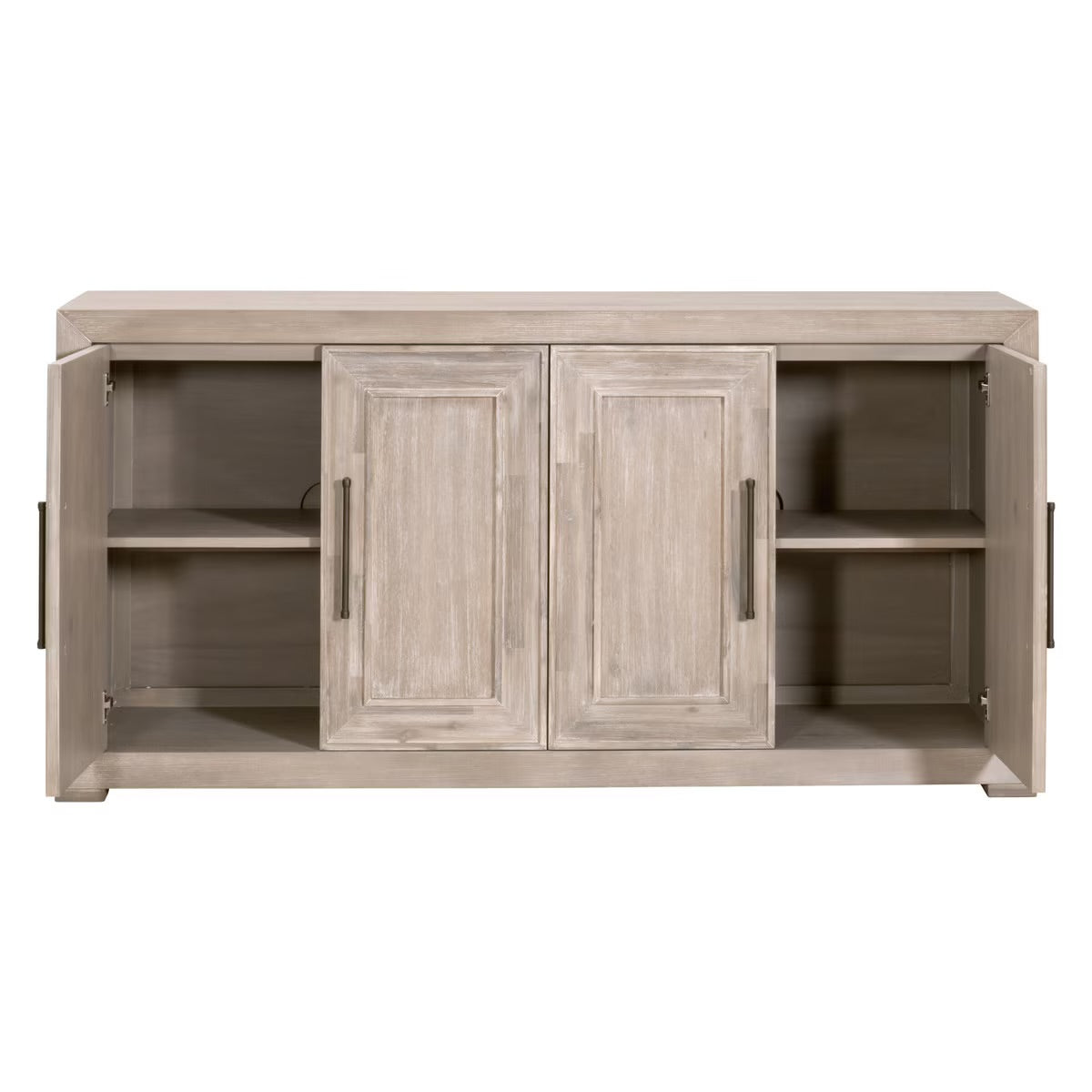 Essentials For Living Hunter Natural Gray Acacia Media Sideboard - Image 3
