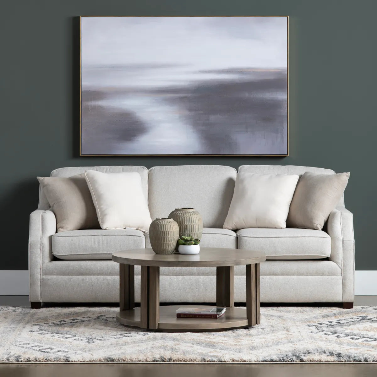 Crestview Collection Appling Water Landscape Wall Art - Image 1