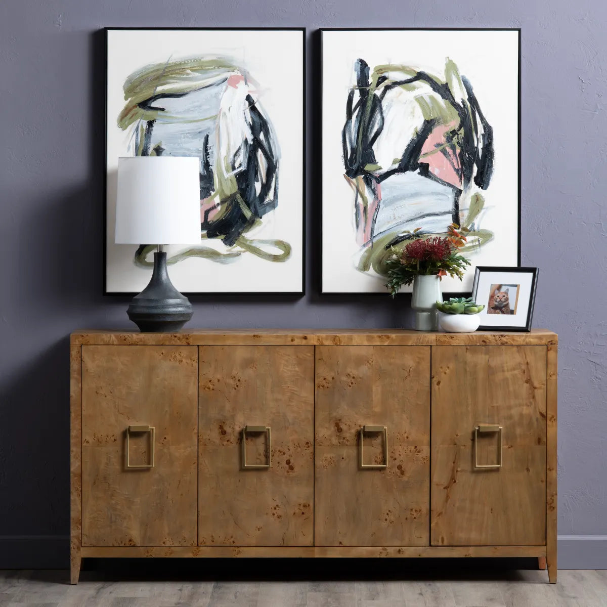 Crestview Collection Moody Hues Wall Art ~ Set Of 2 - Image 1