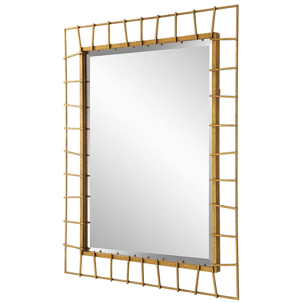 Uttermost Townsend Antique Gold Gand Crafted Mirror - Image 3
