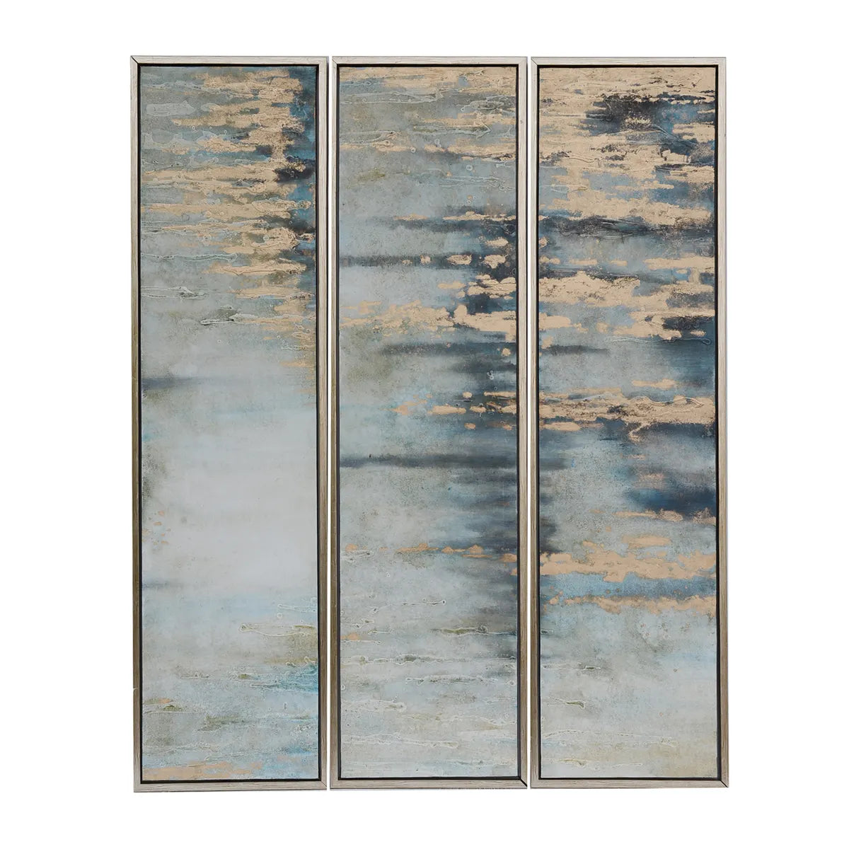Crestview Collection Azure Skies Wall Art ~ Set Of 3 - Image 1