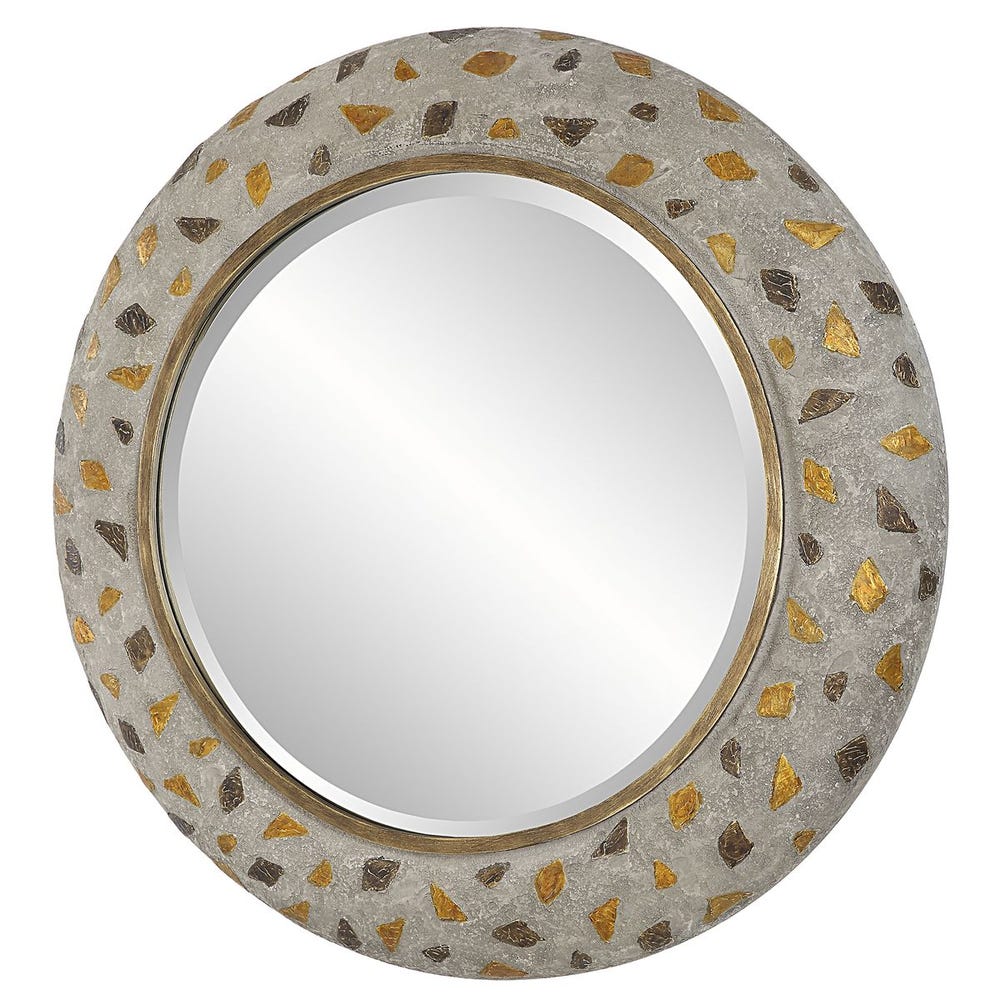 Uttermost Copper Terrazzo Round Mirror - Image 2