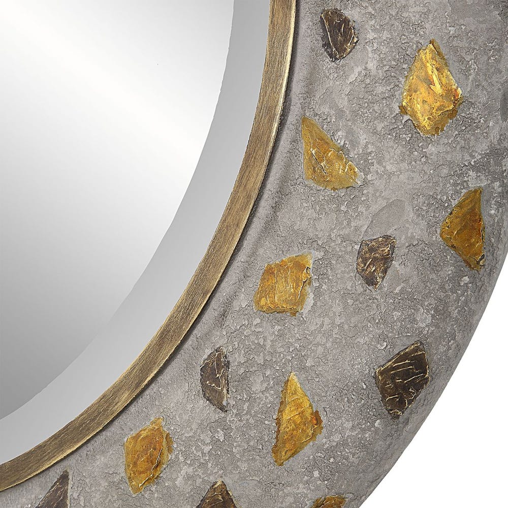 Uttermost Copper Terrazzo Round Mirror - Image 3
