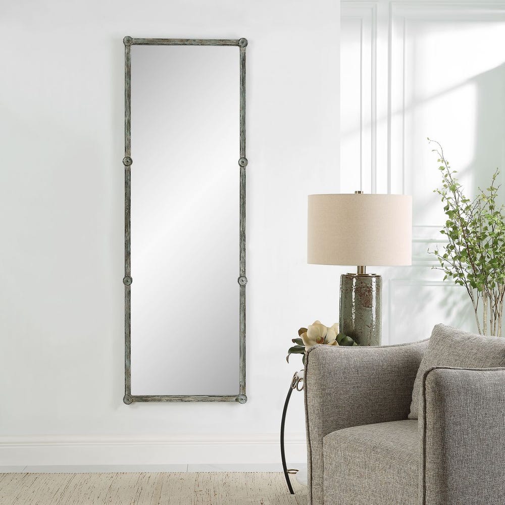 Uttermost Gattola Weathered Verdigris Green Mirror - Image 1