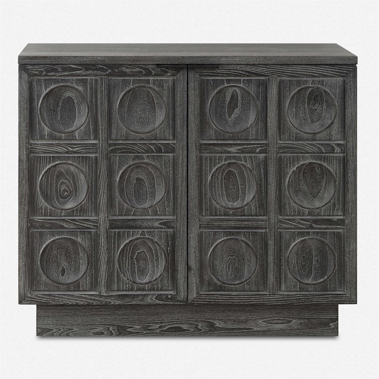 Uttermost Shelby Ebony Elm Wood 2 Door Cabinet - Image 2