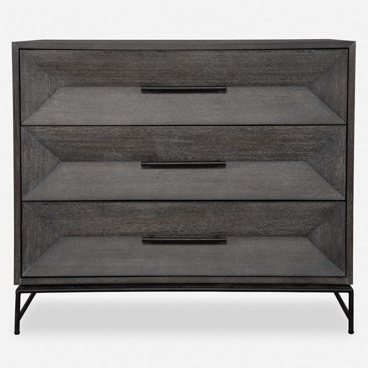 Uttermost Knox Acacia Walnut Stain With Light Gray Glaze Chest - Image 2