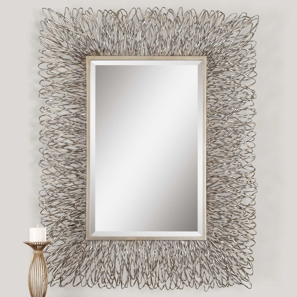 Uttermost Corbis Silver And Champagne Highlight Mirror - Image 2