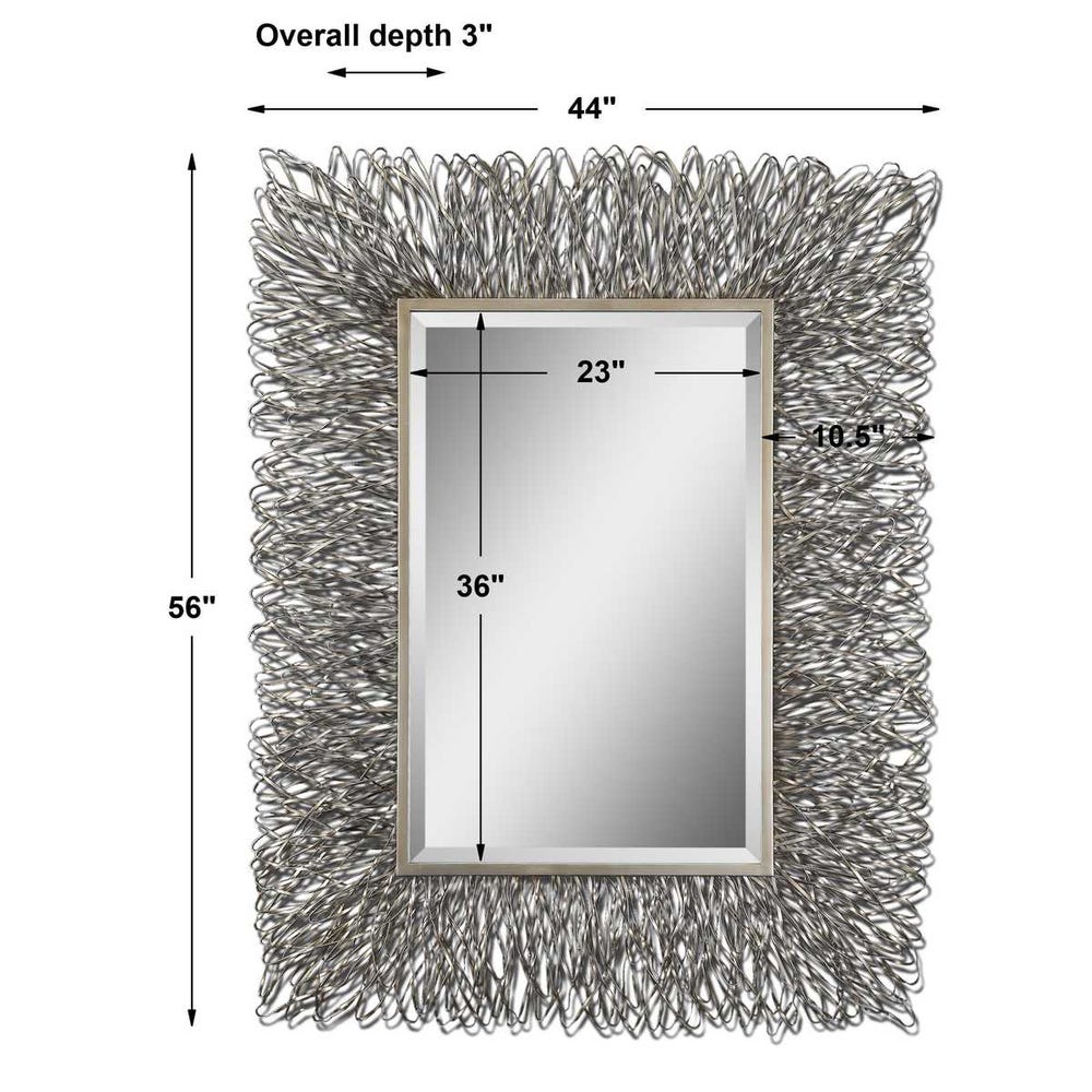 Uttermost Corbis Silver And Champagne Highlight Mirror - Image 3