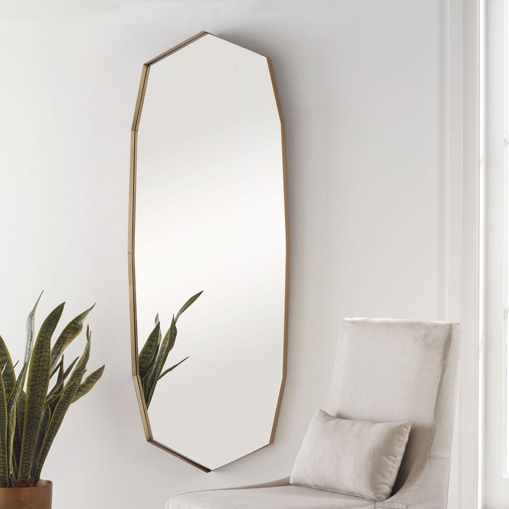 Uttermost Vault Antique Brass Mirror
