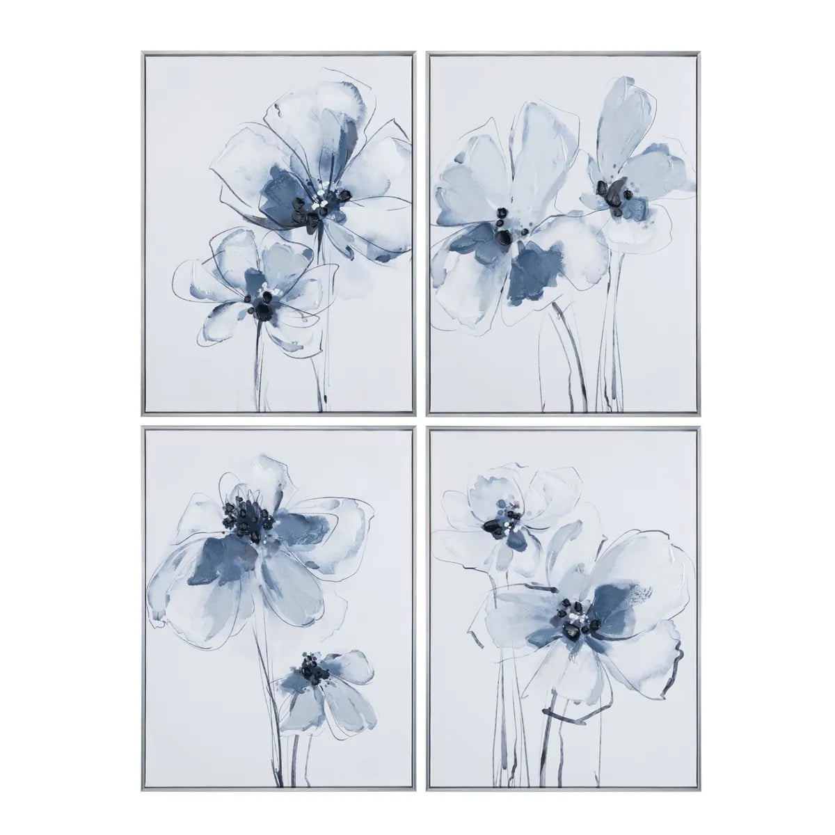 Crestview Collection Sultry Florals Wall Art ~ Set Of 4 - Image 2