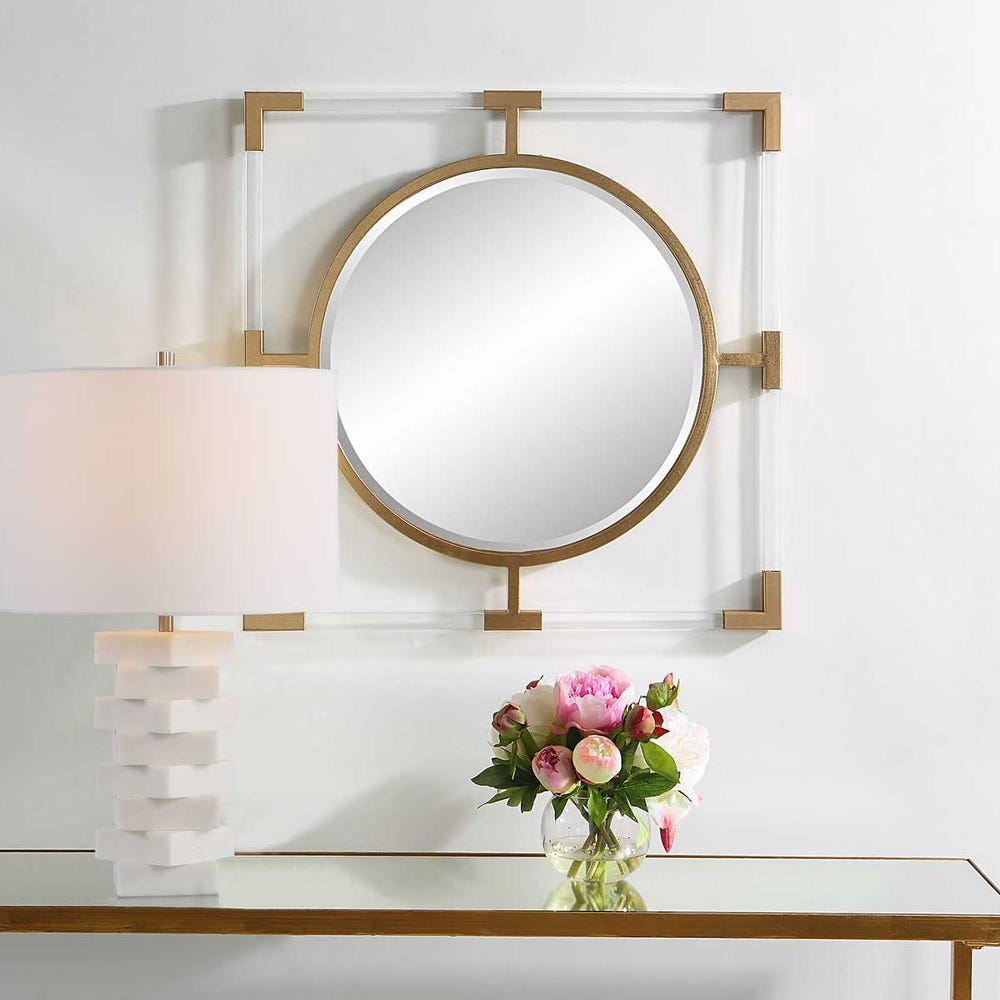 Uttermost Balkan Gold Leaf Small Mirror - Image 1