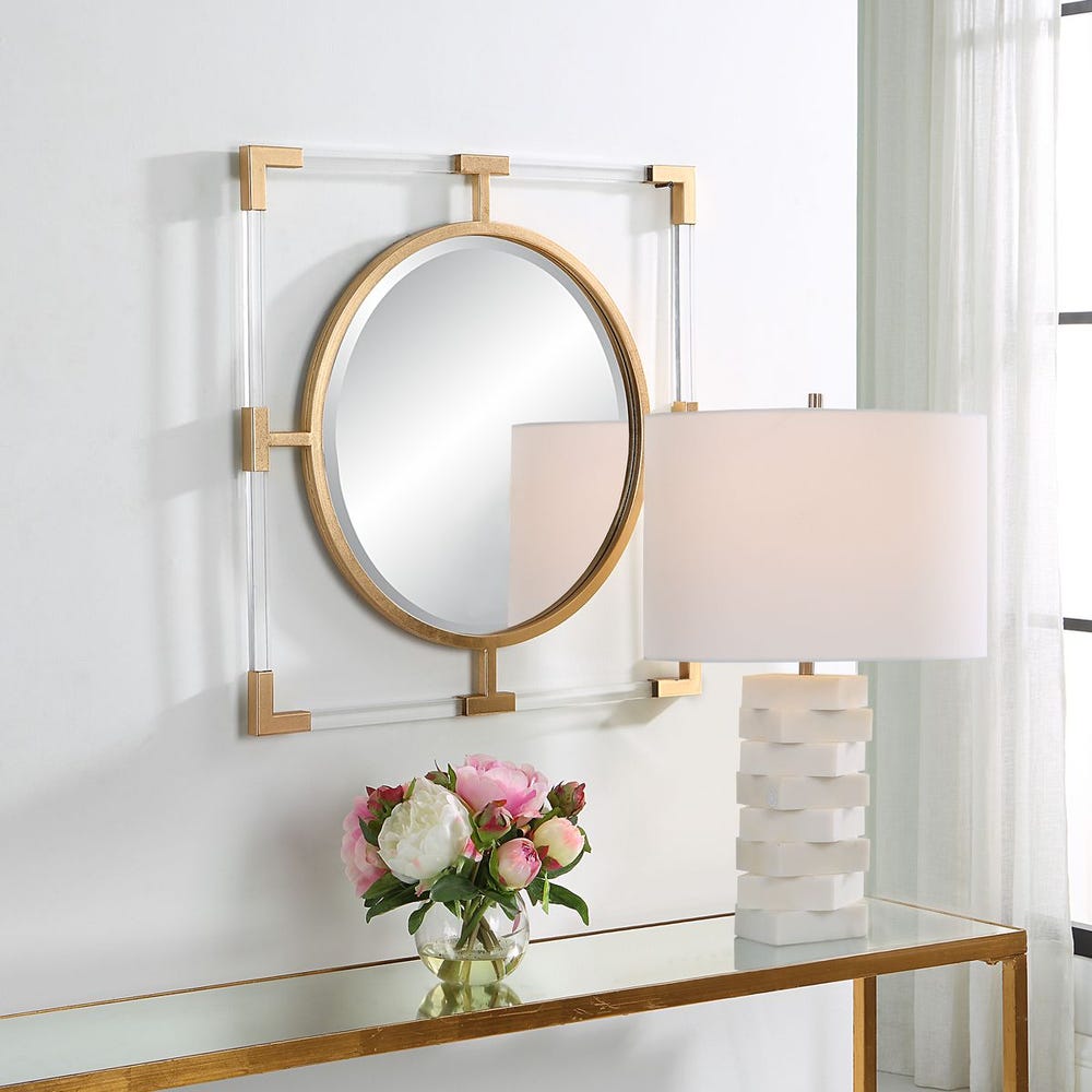 Uttermost Balkan Gold Leaf Small Mirror - Image 2