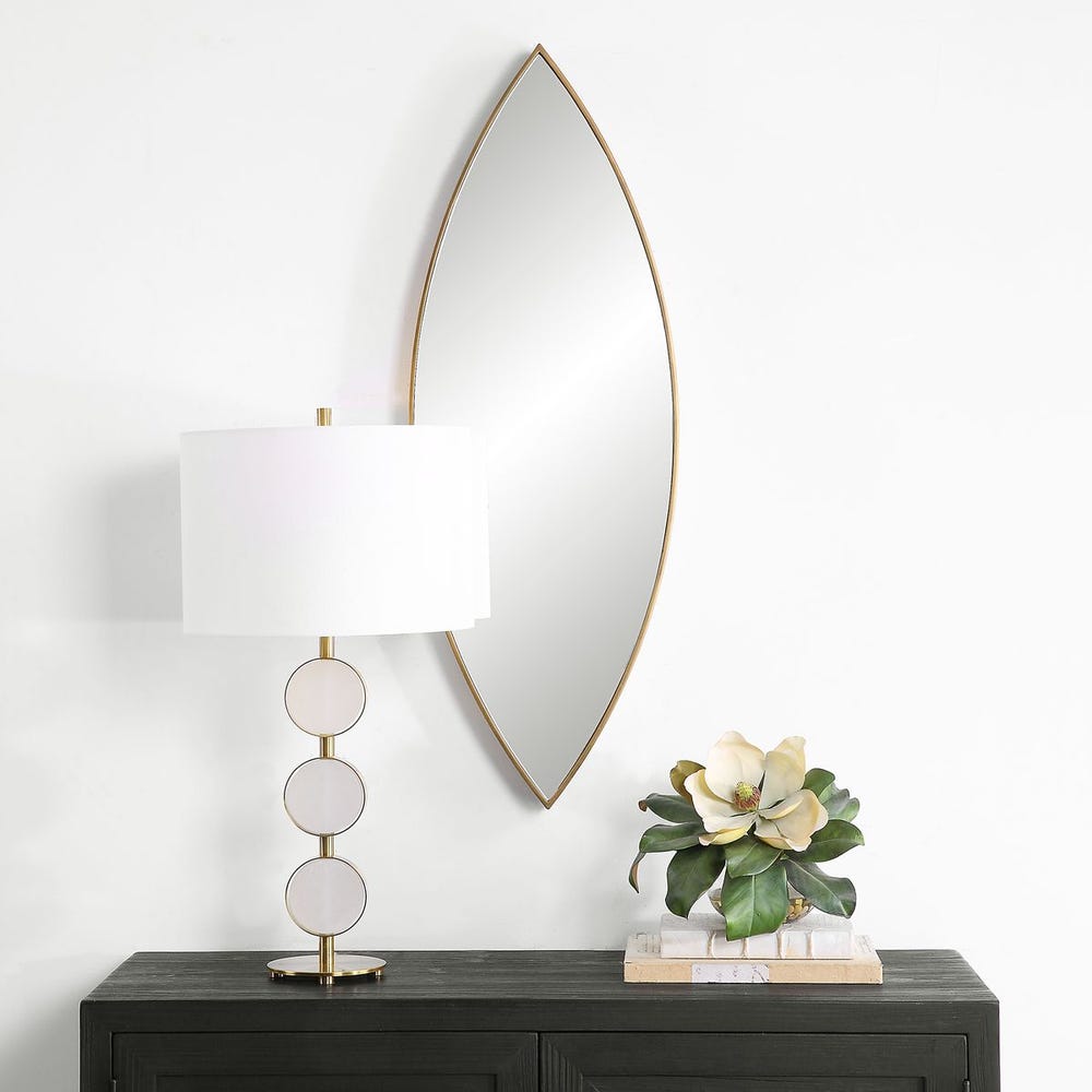 Uttermost Ellipse Antique Golden Bronze Mirror - Image 1
