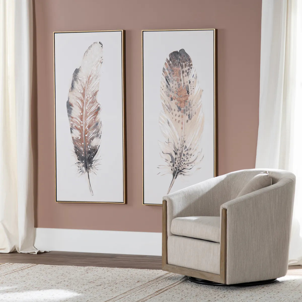 Crestview Collection Bari Wall Art ~ Set Of 2 - Image 1
