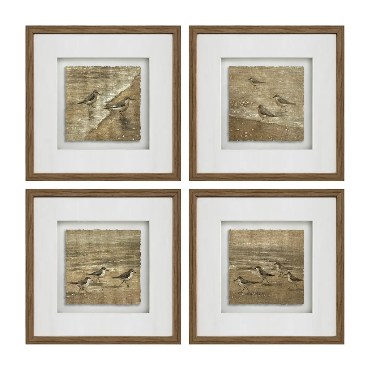 Crestview Collection Collier Coastal Seagulls Wall Art ~ Set Of 4 - Image 1