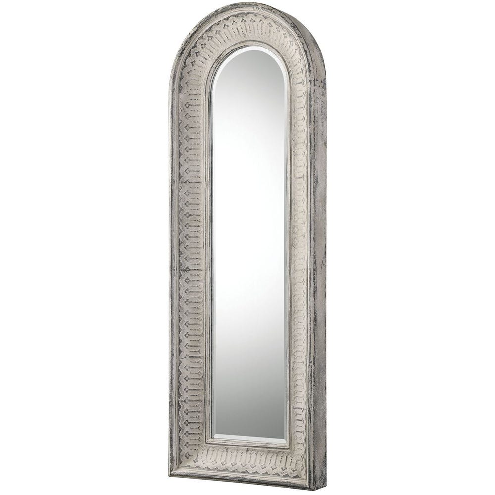 Uttermost Argenton Distressed Ivory Wash Arch Mirror - Image 3