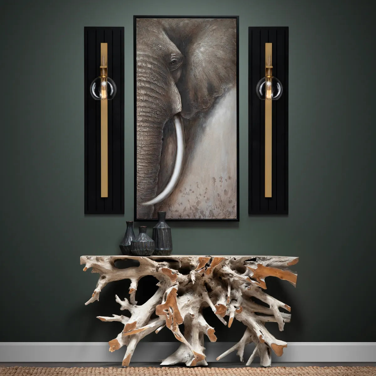 Crestview Collection Tusk Wall Art - Image 1