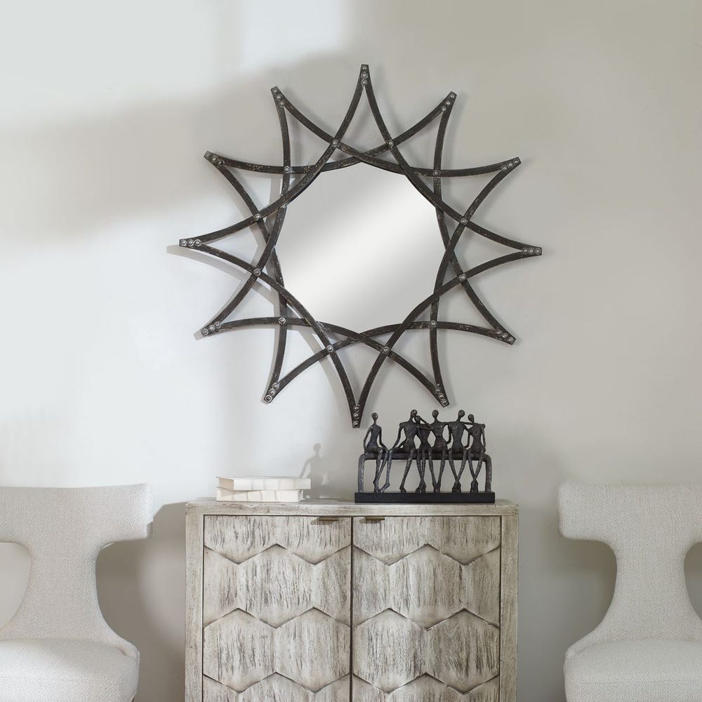 Uttermost Solaris Star Shape Framed Mirror - Image 2