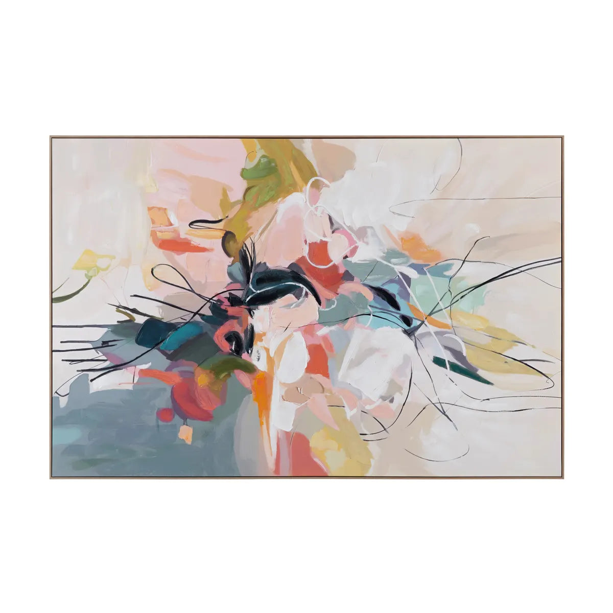 Crestview Collection Montrose Hand Painted Wall Art - Image 1