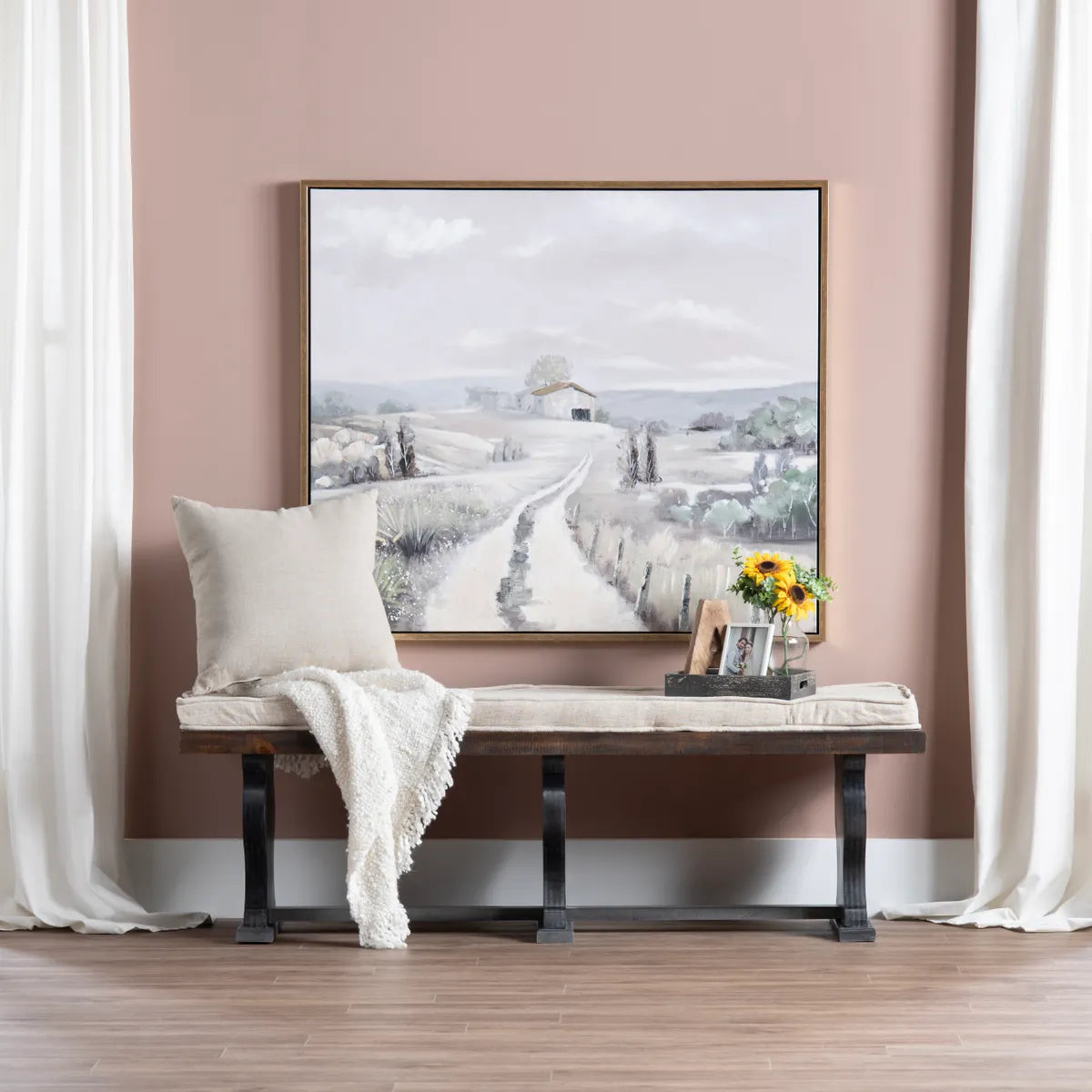 Crestview Collection Eastridge Hand-Painted Wall Art - Image 1