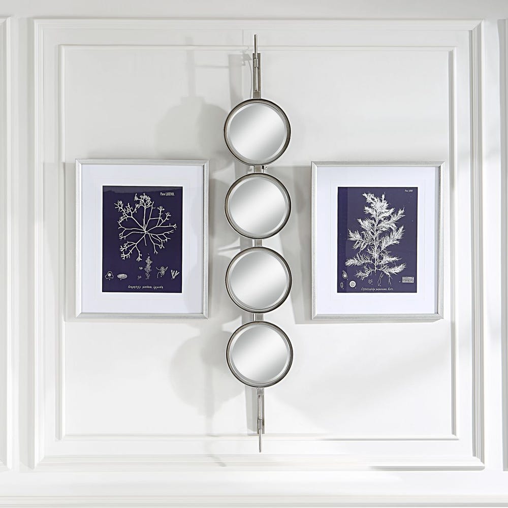Uttermost Button Silver Leaf Mirror - Image 1