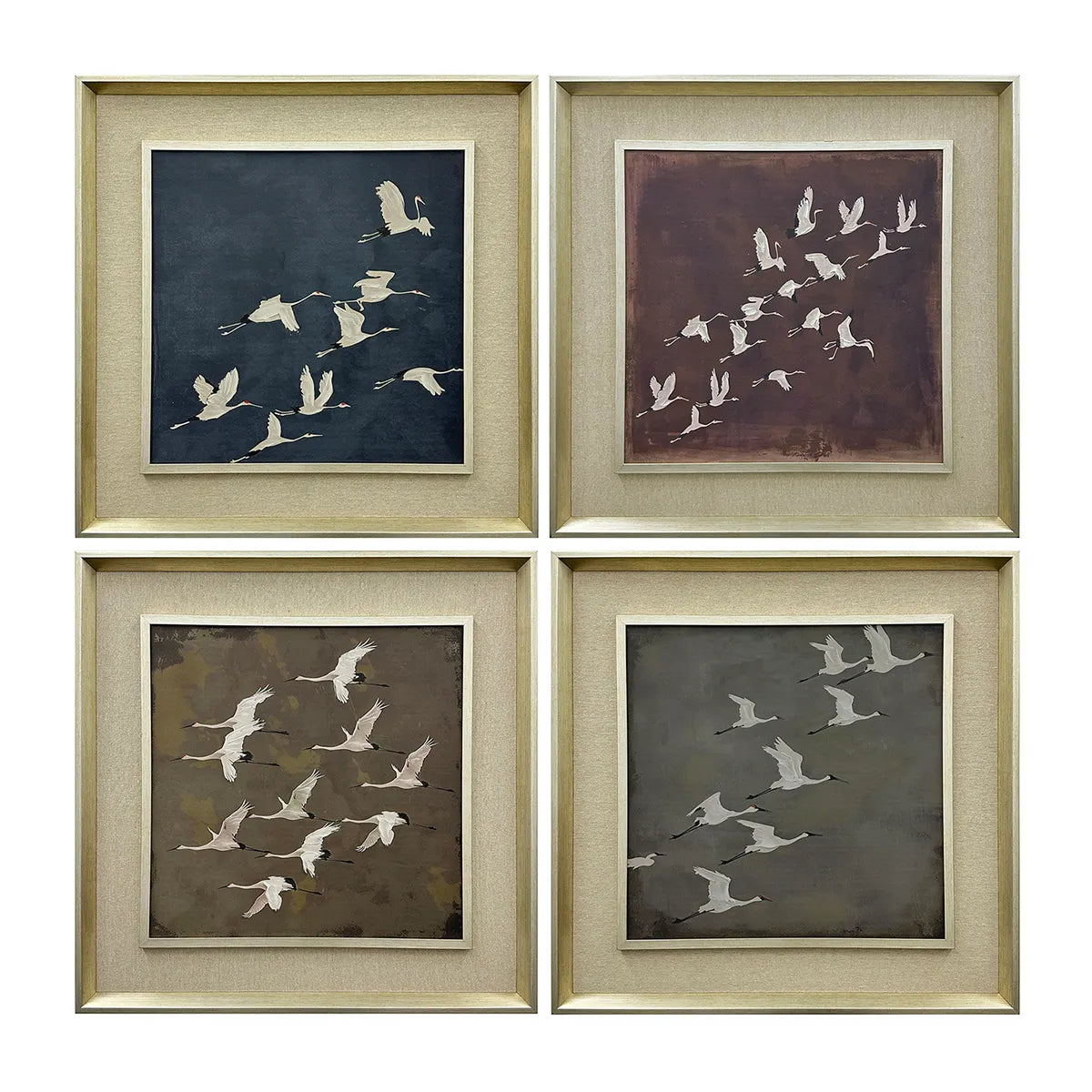 Crestview Collection Flocking Feathers Wall Art ~ Set Of 4 - Image 2