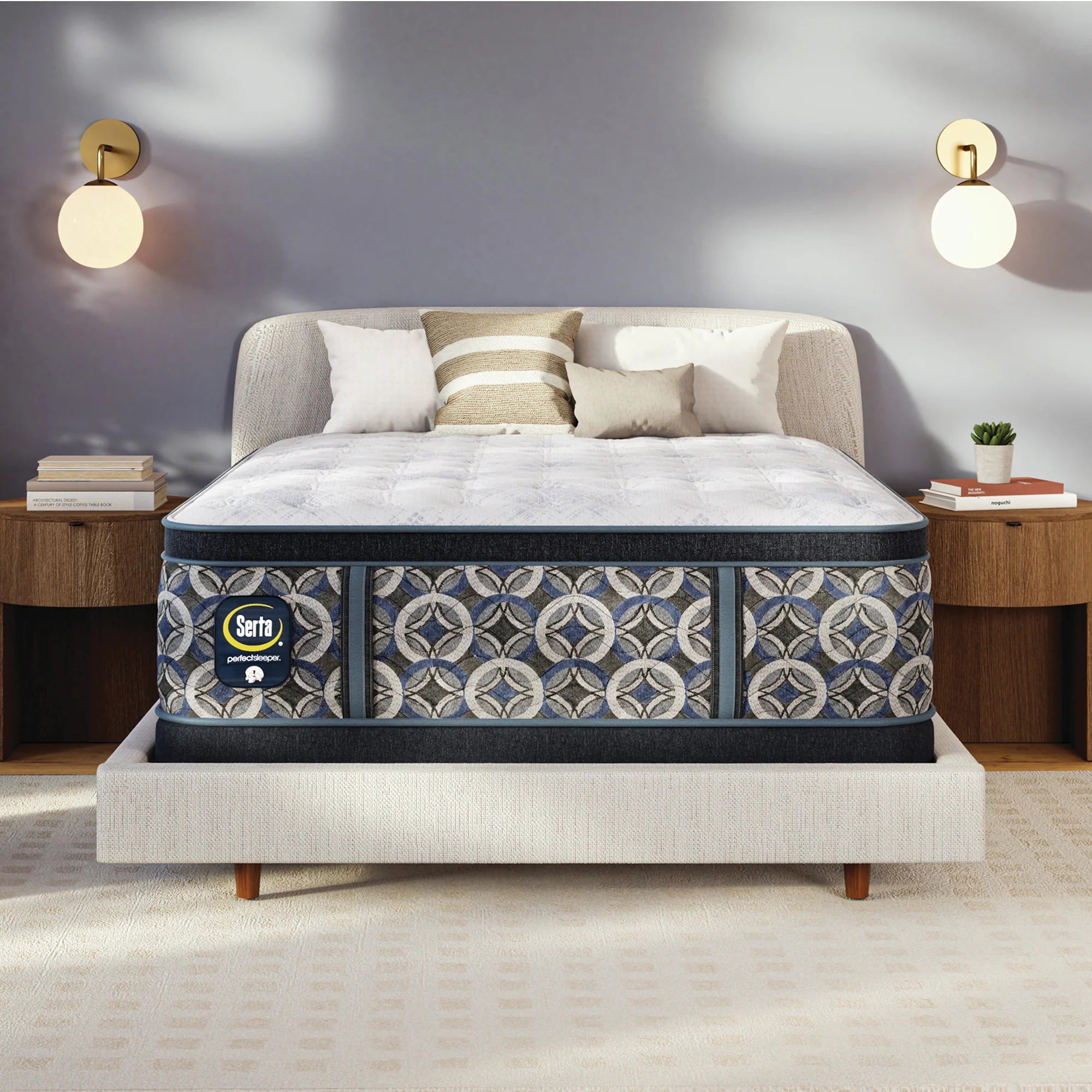 Serta Perfect Sleeper Innerspring Cascade Range Firm Pillow Top 14.5” Mattress ~ Available in Twin, Twin XL, Full, Queen, King and Cal King Sizes