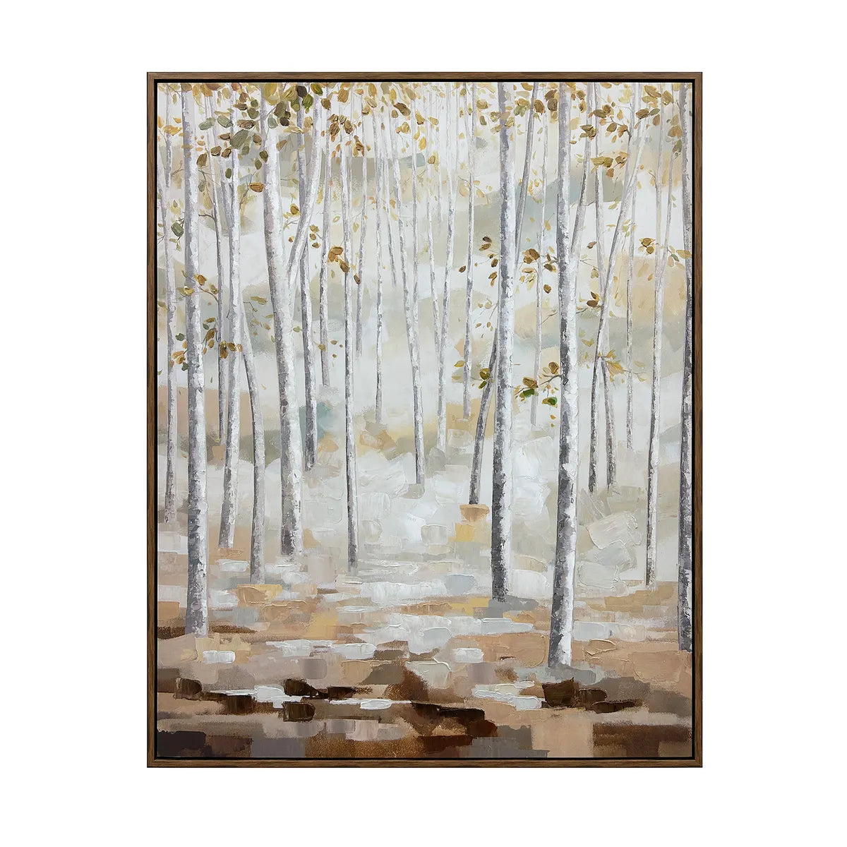 Crestview Collection Birch Woods Hand Painted Wall Art - Image 1