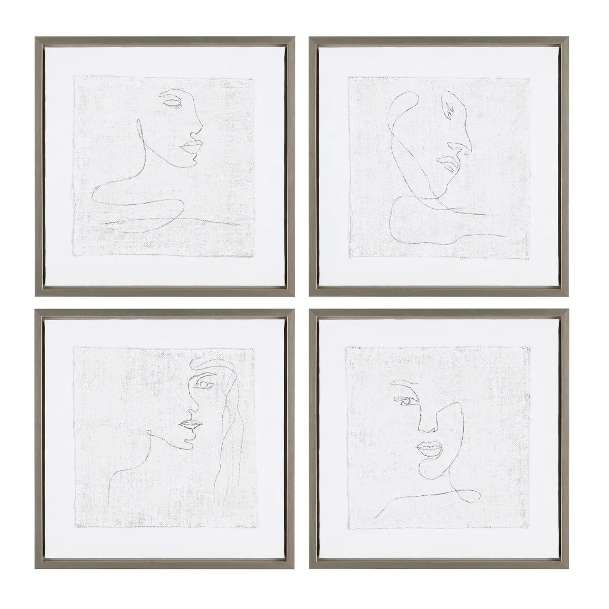 Crestview Collection Silver Expressions Wall Art ~ Set Of 4 - Image 2