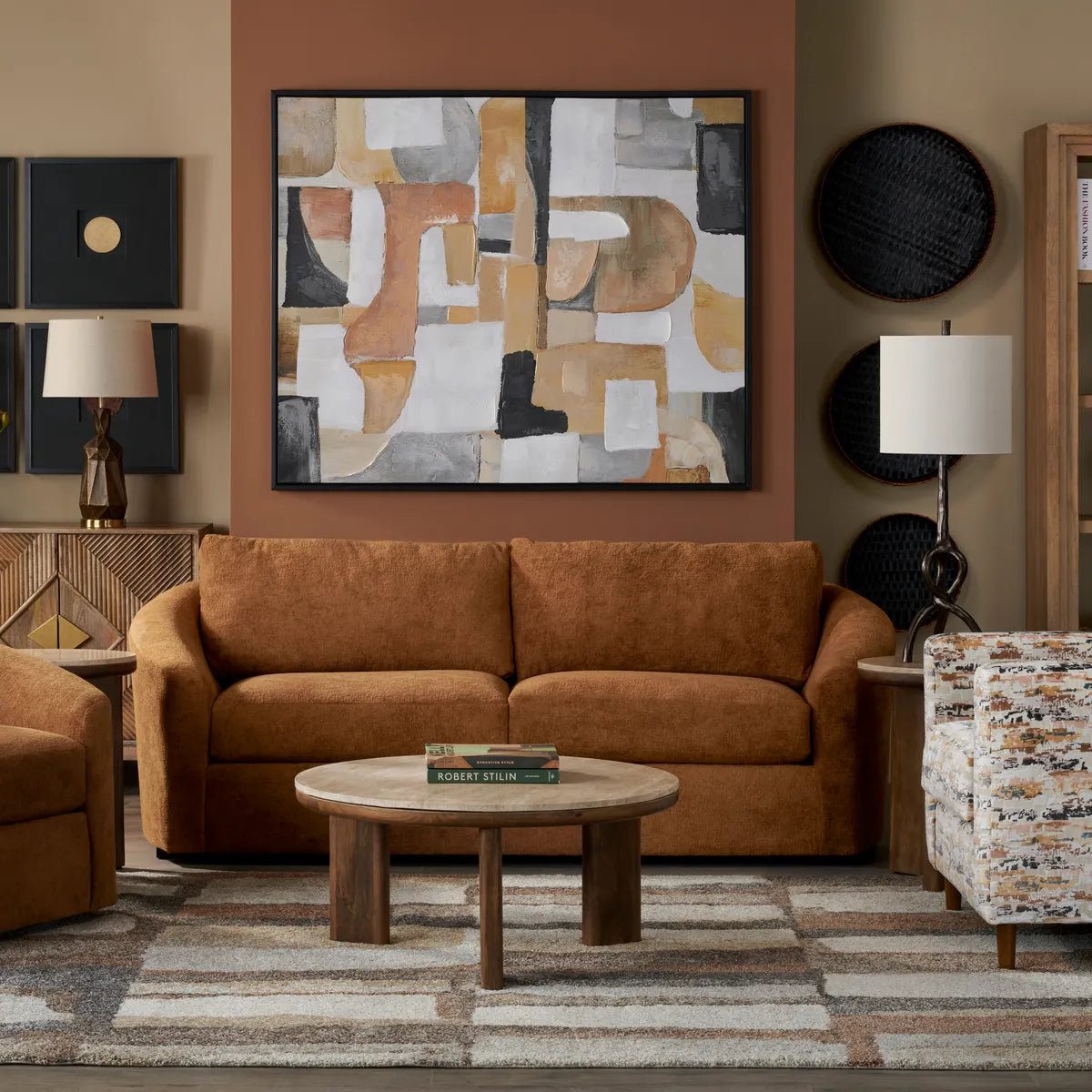 Crestview Collection Malone Hand Painted Wall Art - Image 1