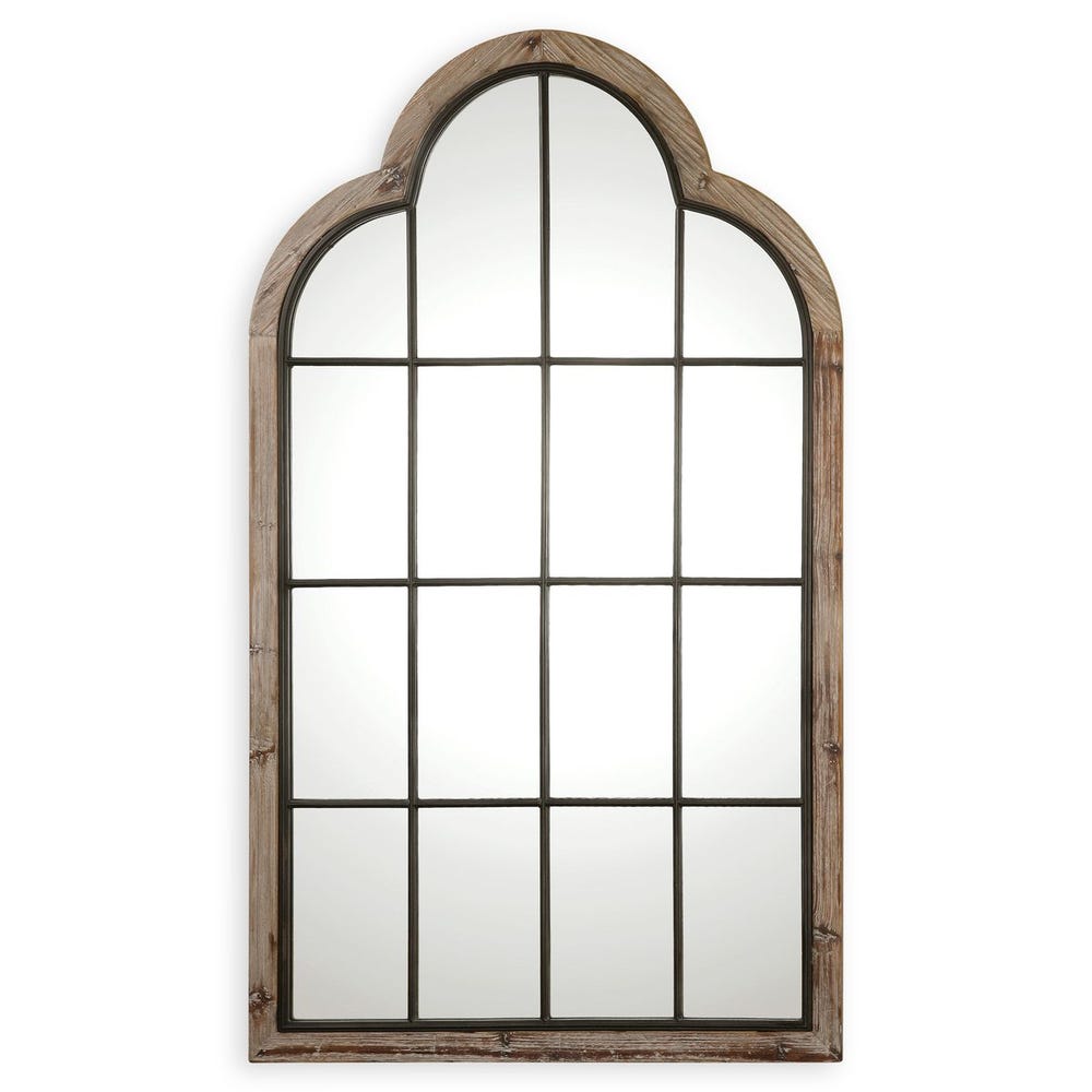 Uttermost Gavorrano Pine Gray Wash Arch Mirror - Image 2