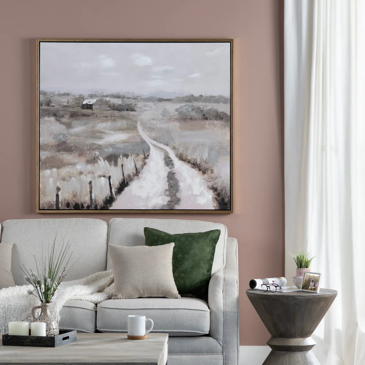 Crestview Collection Westridge Hand-Painted Canvas Wall Art - Image 1