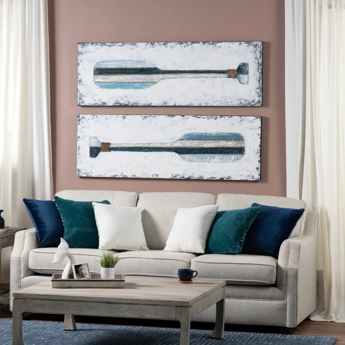 Crestview Collection Paddles Up Wall Art ~ Set Of 2 - Image 1