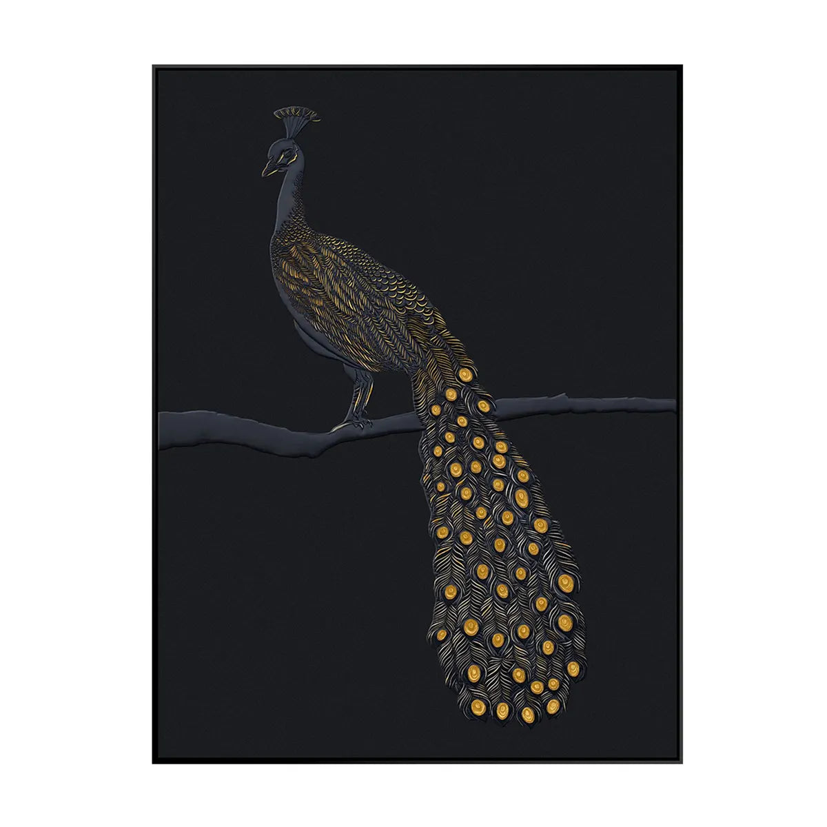 Crestview Collection Tail Feathers Art- Deco Wall Art - Image 1