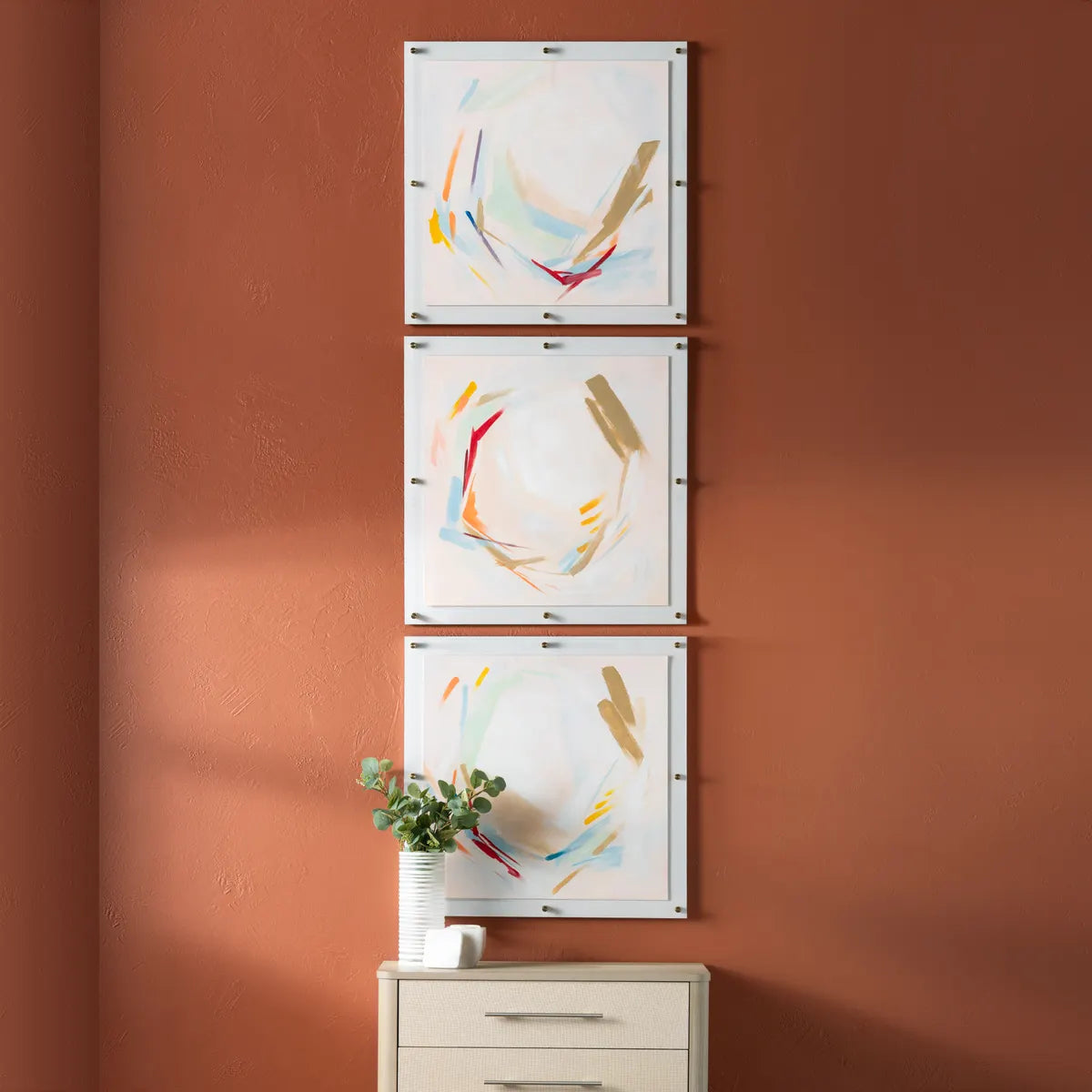 Crestview Collection Liveliness Wall Art ~ Set Of 3 - Image 1