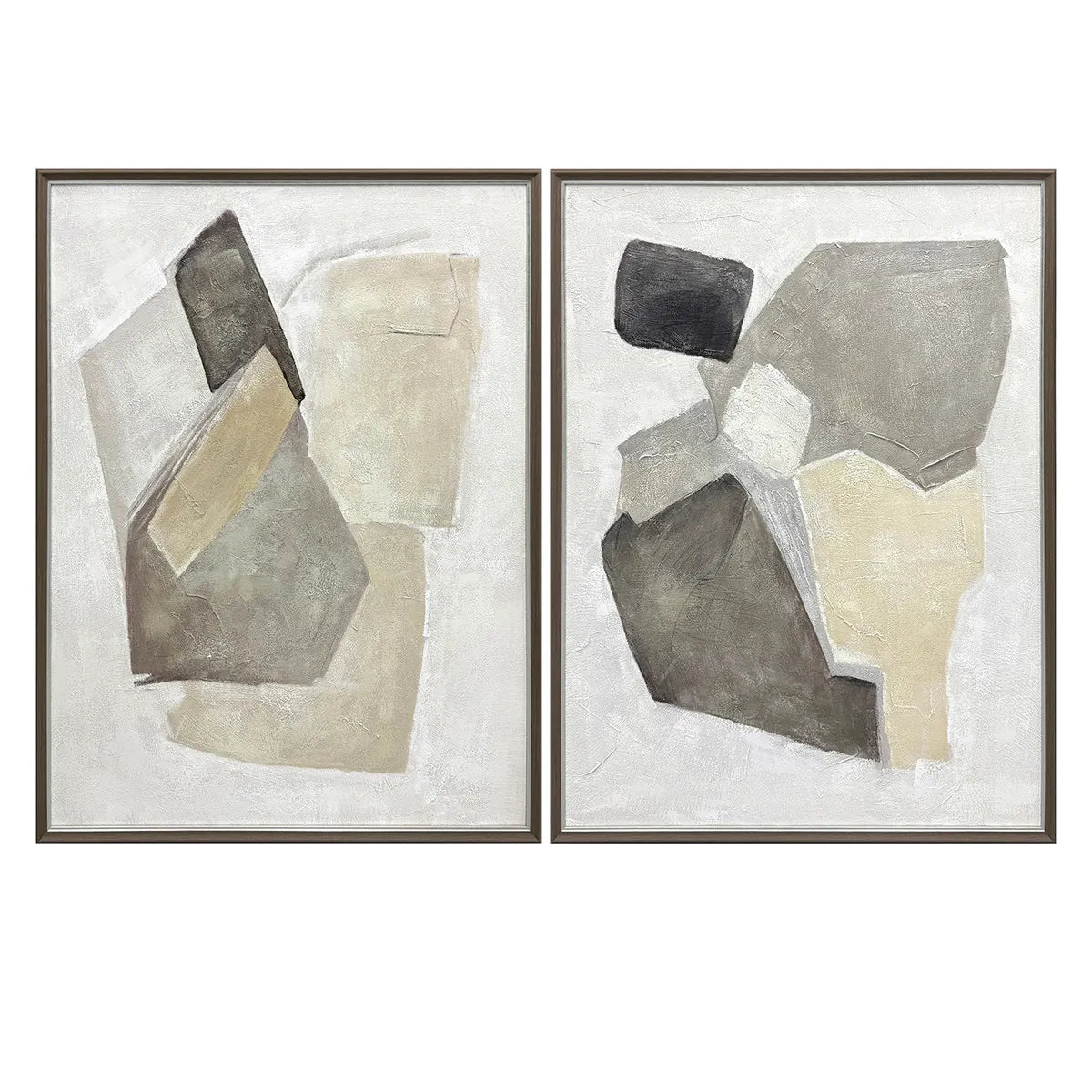 Crestview Collection Halstead Canvas Wall Art ~ Set Of 2 - Image 1