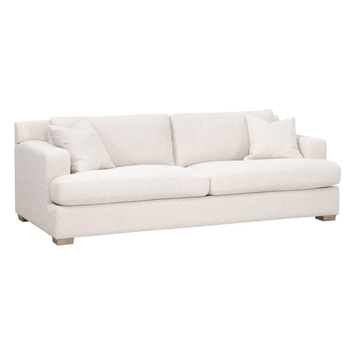 Essentials For Living Dean 92” California Casual Sofa ~ LiveSmart Gellar-Linen, Natural Gray Oak - Image 2