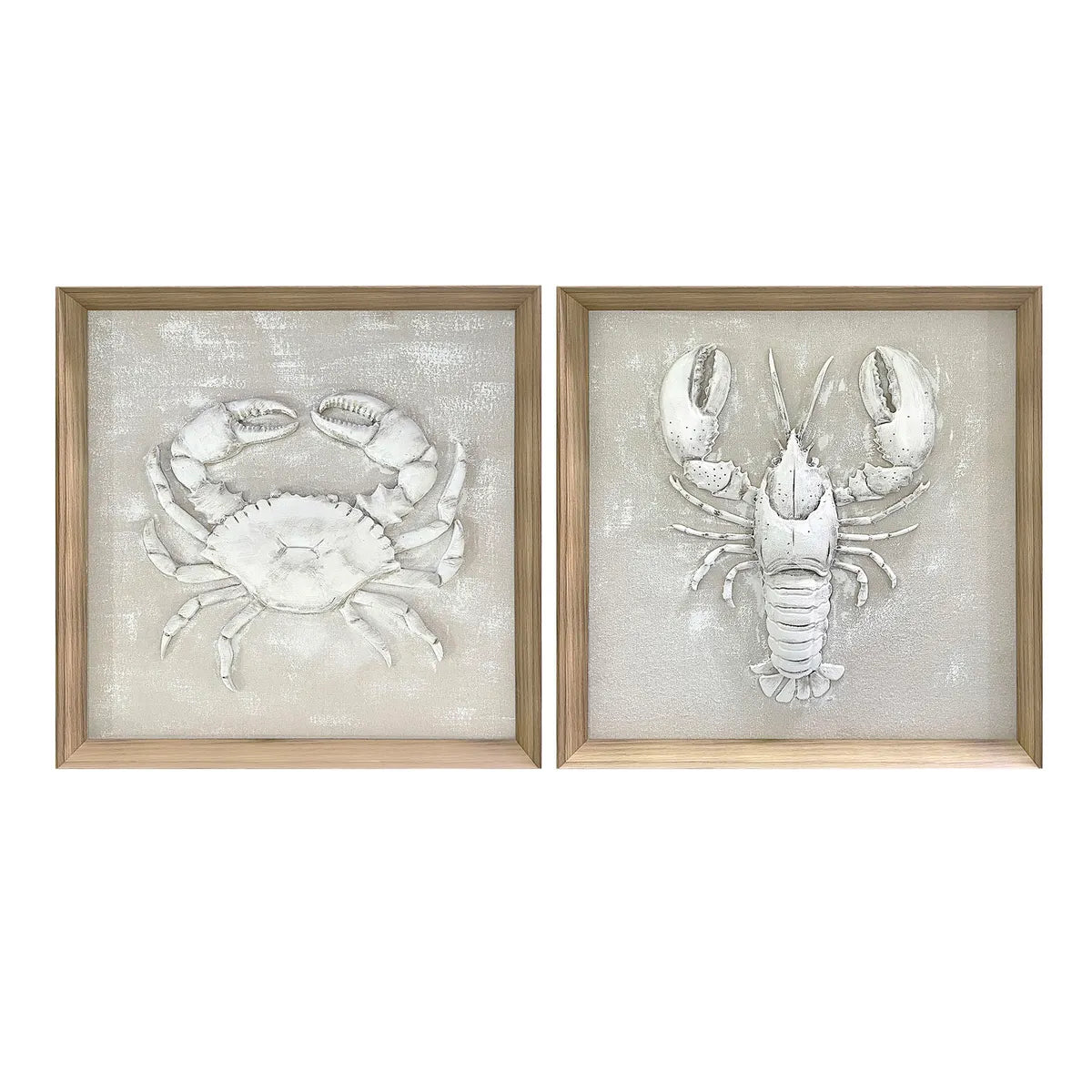 Crestview Collection Pinch & Claw Canvas Wall Art ~ Set Of 2 - Image 1