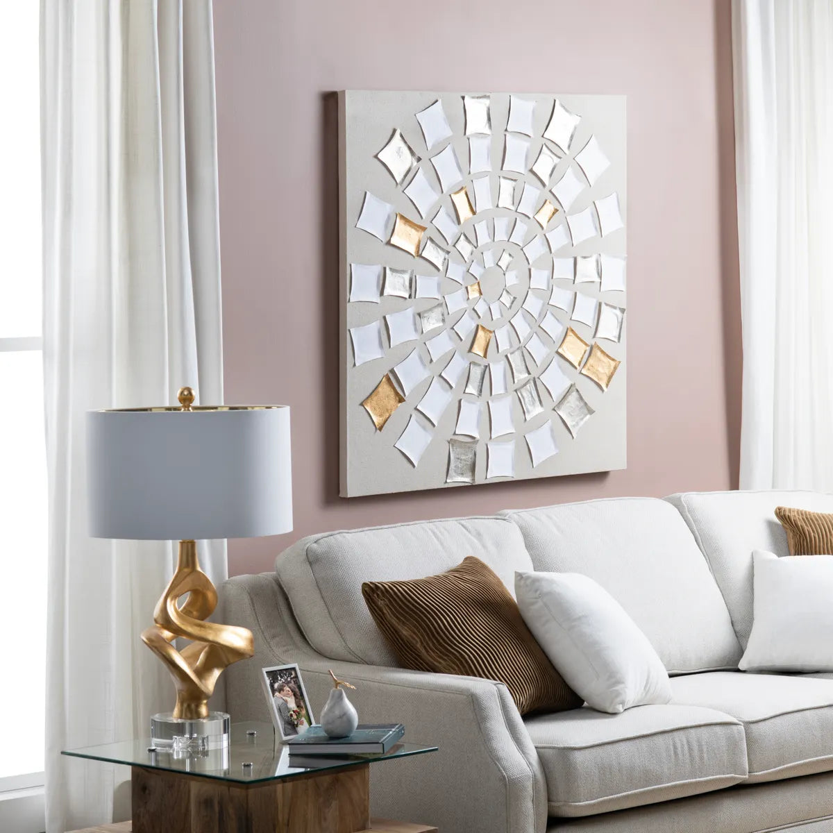 Crestview Collection Langston Unframed Canvas Wall Art - Image 1