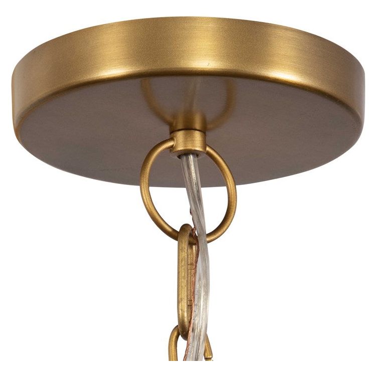 Uttermost Biswas Natural Woven Jute Rope Two Tier Shade Pendant Light - Image 3