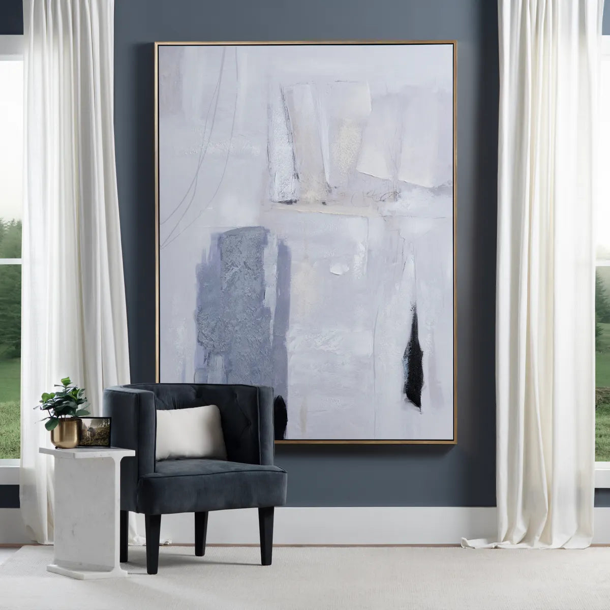 Crestview Collection Karson Hand Finished Wall Art - Image 1