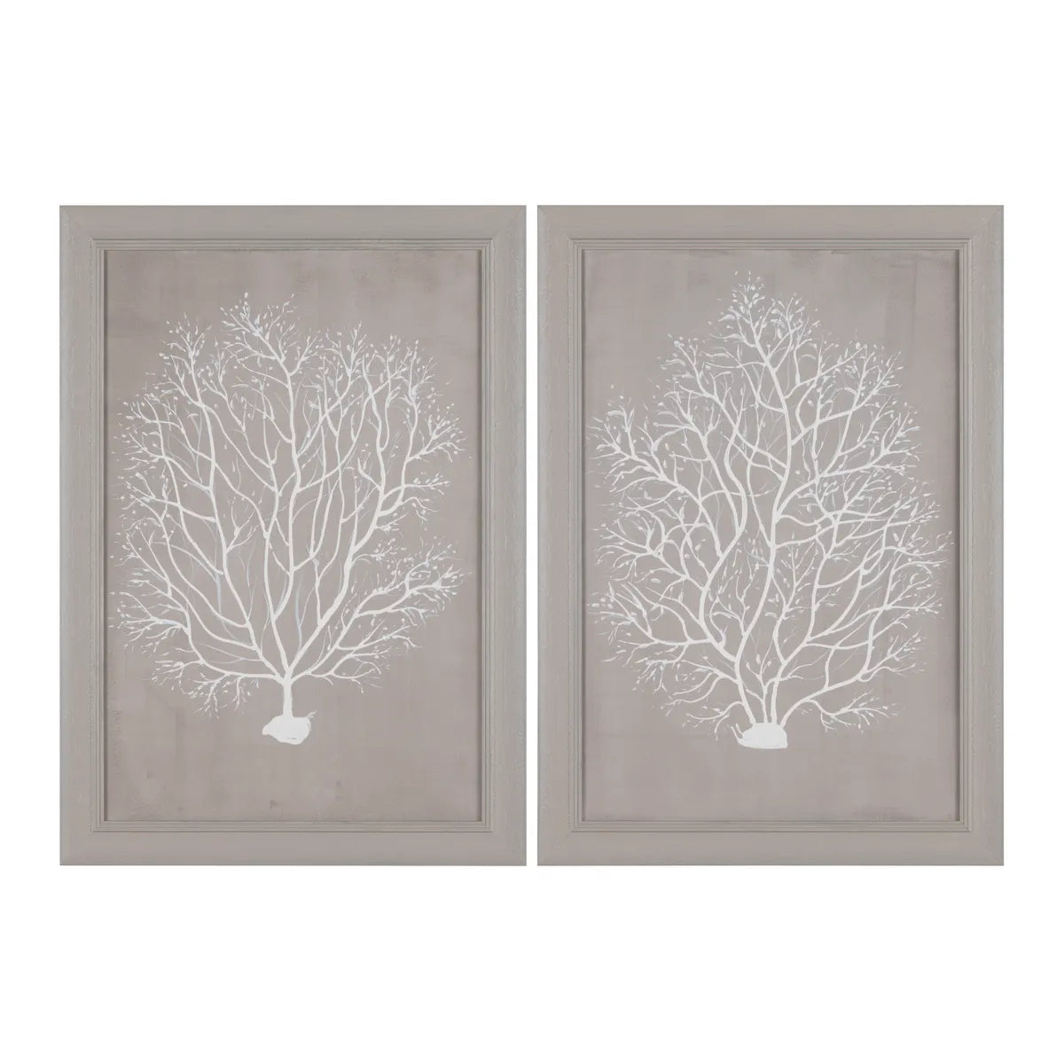 Crestview Collection Beige Corals Wall Art ~ Set Of 2 - Image 1