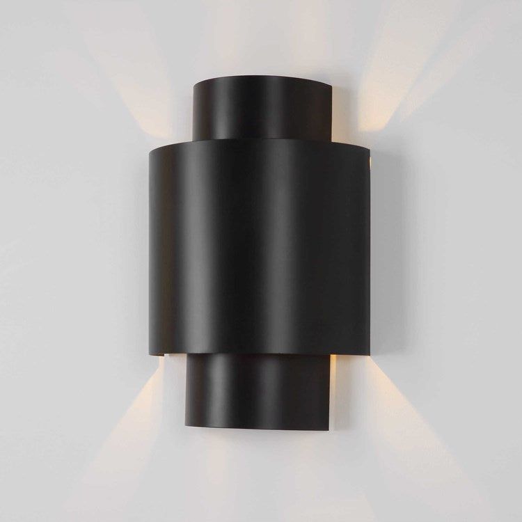 Uttermost Youngstown Dark Bronze Inter-Stacked Cylinders 2 Light Sconce - Image 1