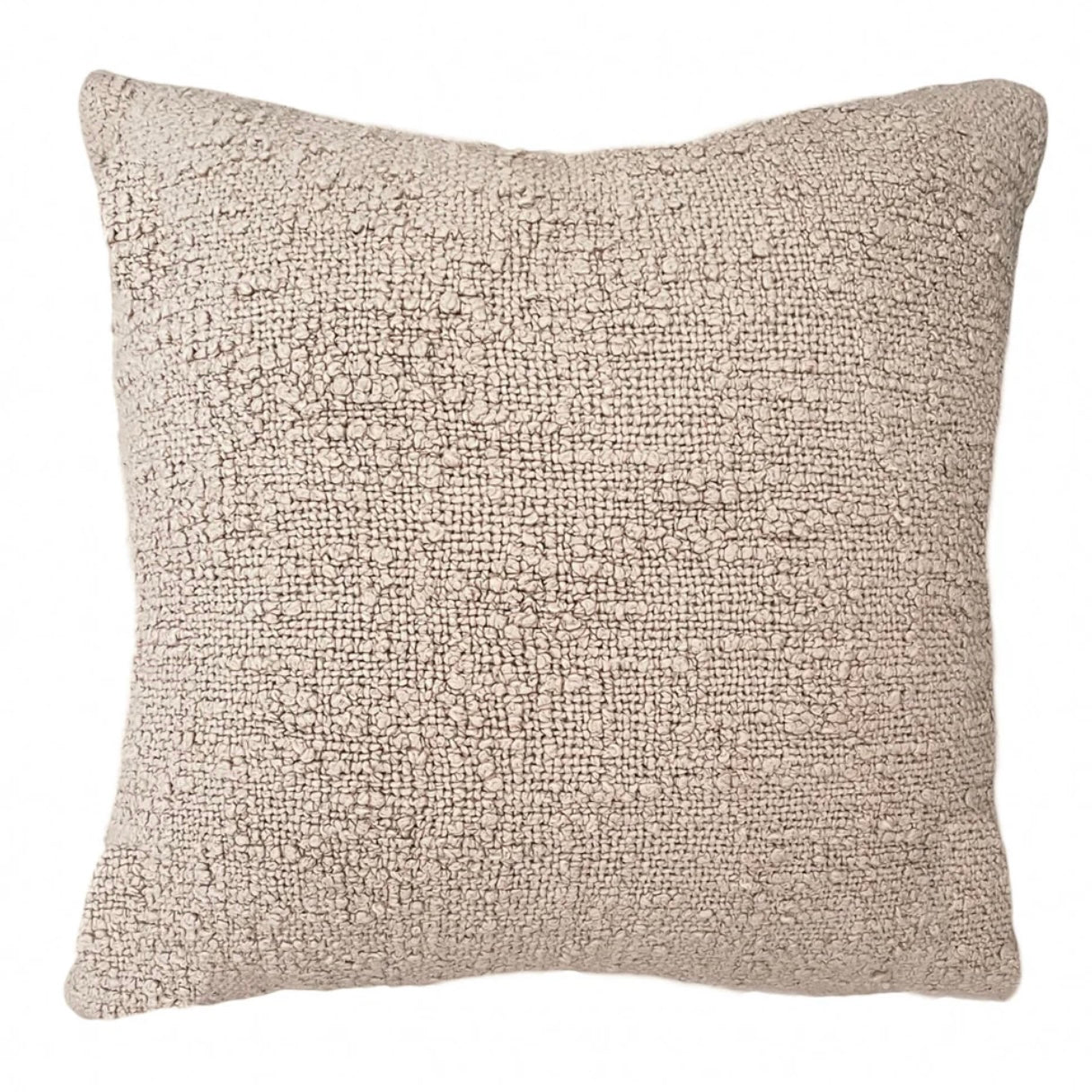 Anaya Home Cozy Cotton Beige Boucle Euro Pillow 26x26 With Down Insert ~ DREAMY BEDDING SALE ~ Limited Quantity - Image 2