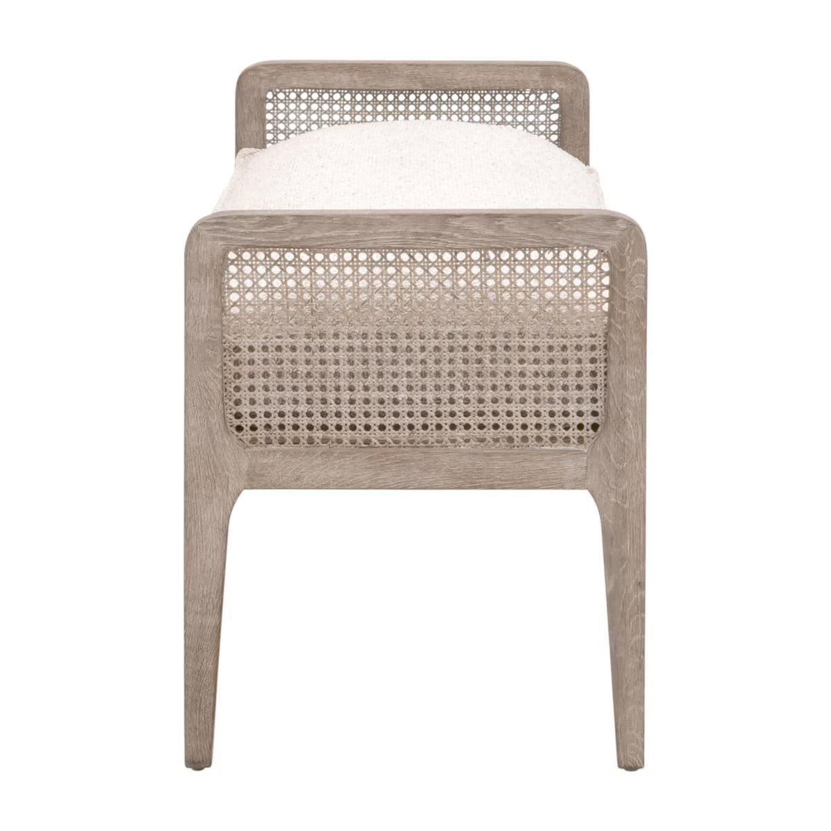 Essentials For Living Leone Bench ~ LiveSmart Gellar-Linen With Natural Gray Oak - Image 3
