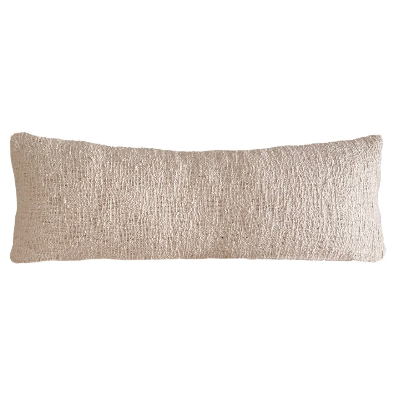Anaya Home Cozy Cotton Beige Boucle Body Pillow With Down Alternative Insert ~ DREAMY BEDDING SALE ~ Limited Quantity - Image 2